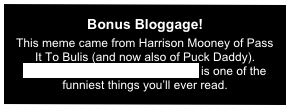 Bonus Bloggage!
This meme came from Harrison Mooney of Pass It To Bulis (and now also of Puck Daddy). 
The blog in which it originally ran is one of the funniest things you’ll ever read.